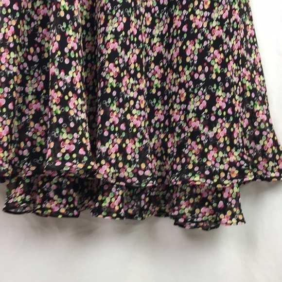 Talbots 👗 Women’s  100% Silk Floral Maxi Dress with Ruffled Hem Size 6 👗 - Picture 6 of 11